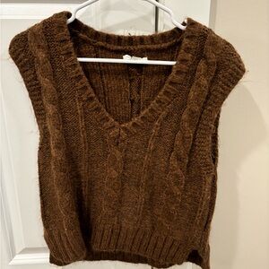 Brown Knit Tank
